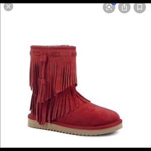 Koolaburra Ugg Fringe Boots Women’s Size 9